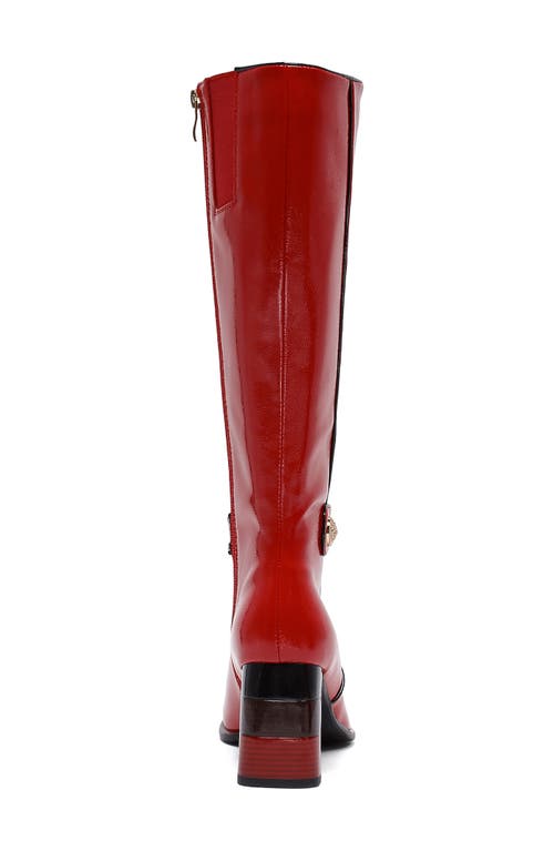 Ninety Union Randi Knee High Boot In Red