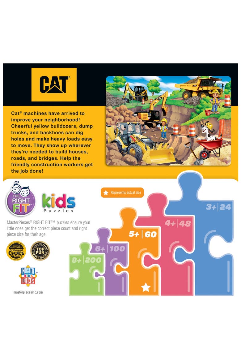 CAT Day at the Quarry 60 Piece Puzzle, Alternate, color, Multicolor