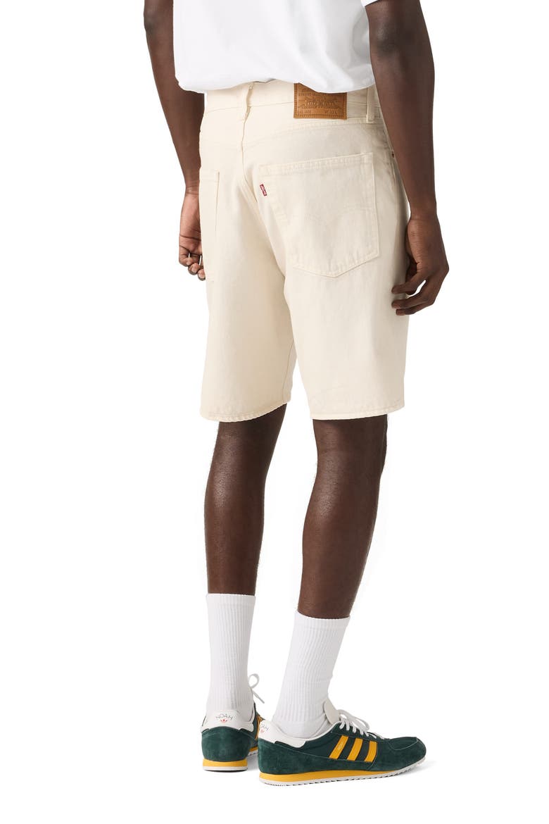 468 Loose Denim Shorts, Alternate, color, ECRU BONE SHORTS