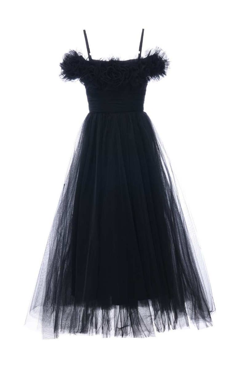 Tulleen Lilo Floral Tulle Gown, Main, color,