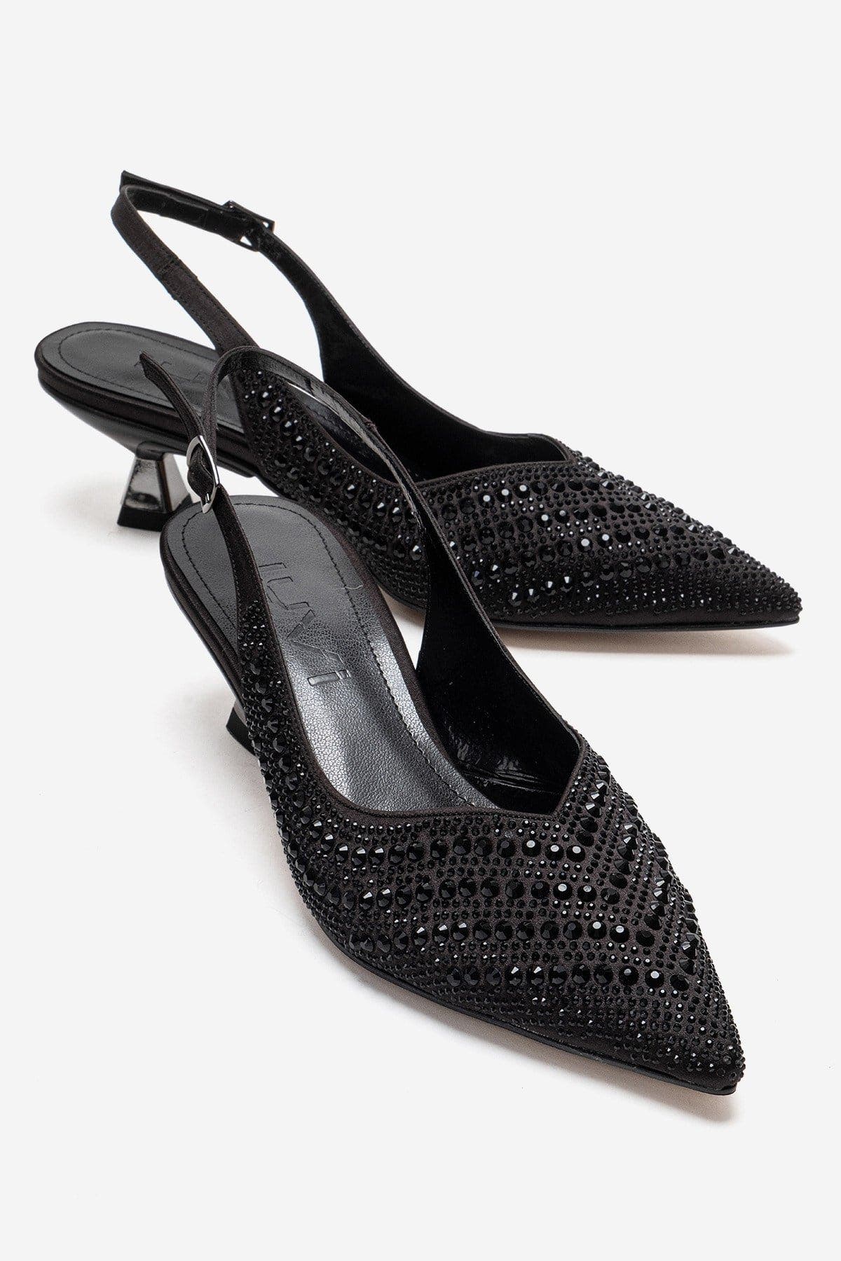 Prologue Shoes Royale Embellished Kitten Heel Pump, Main, color, Black