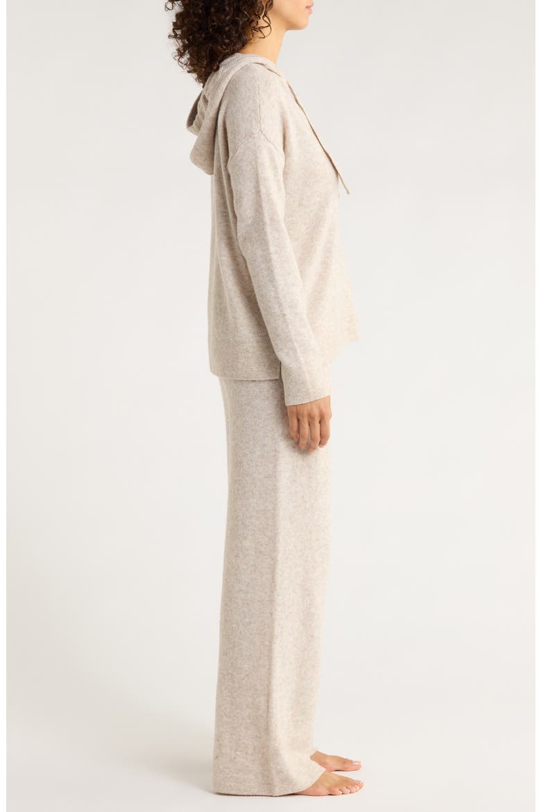 Cozy Hooded Lounge Set, Alternate, color, BEIGE OATMEAL HEATHER