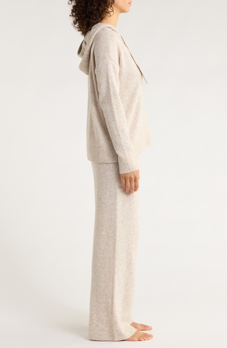 Nordstrom Cozy Hooded Lounge Set, Alternate, color, Beige Oatmeal Heather