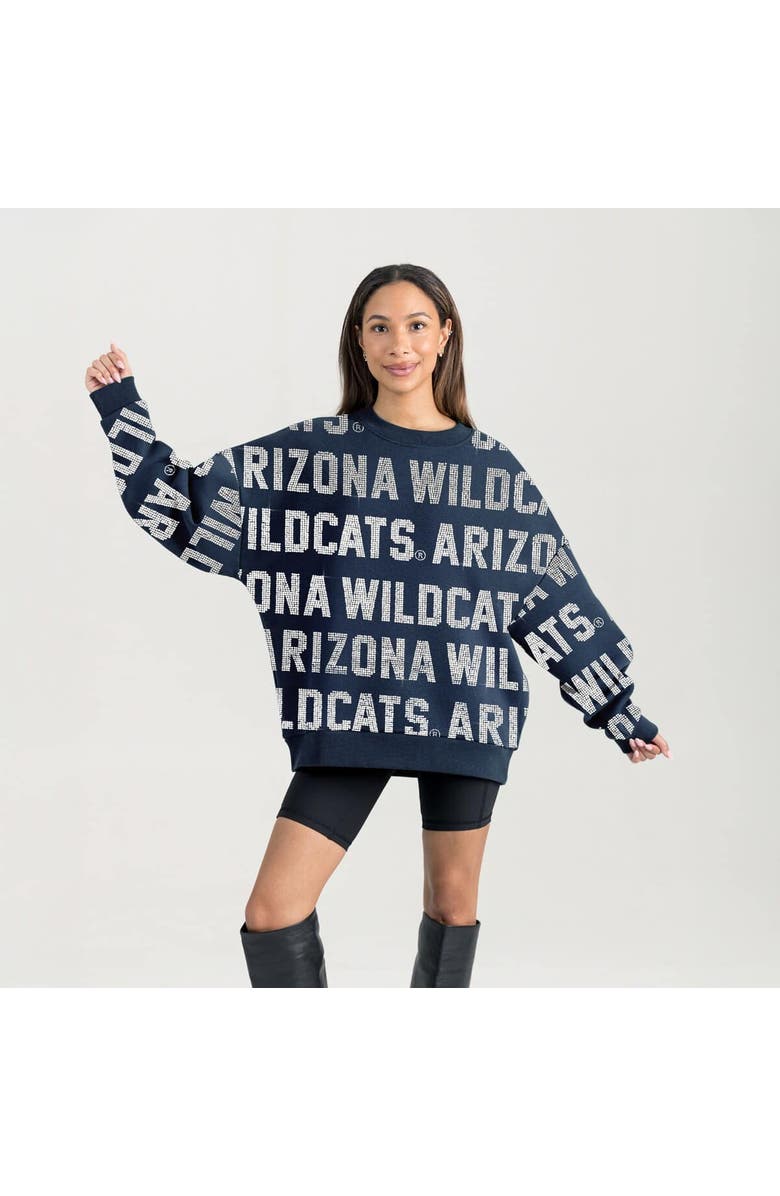 GAMEDAY COUTURE Women's Gameday Couture  Navy Arizona Wildcats Hype Era Sweatshirt, Alternate, color, Navy