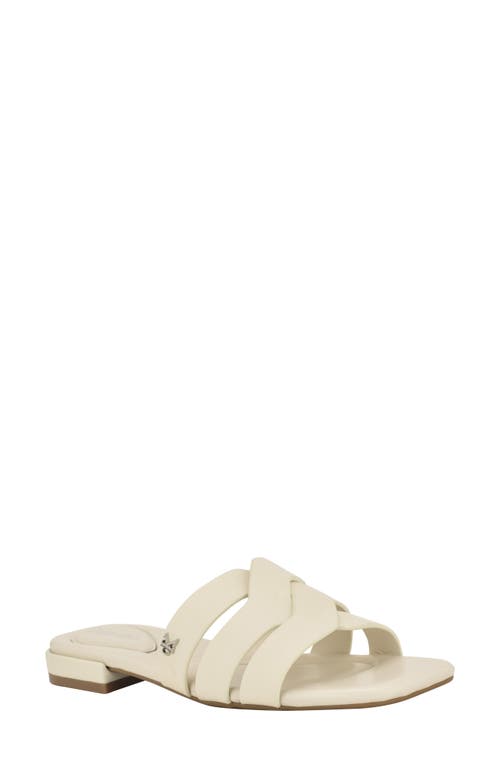 Calvin Klein Tisha Slide Sandal In White