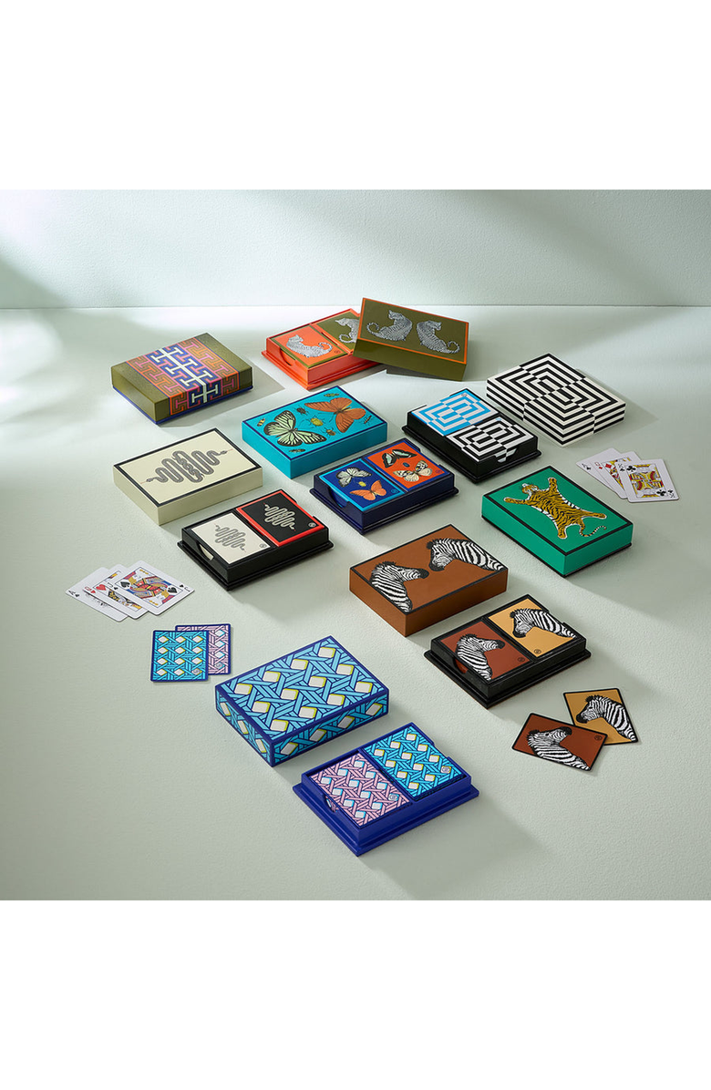 Jonathan Adler Basketweave Lacquer Playing Card Set, Alternate, color,