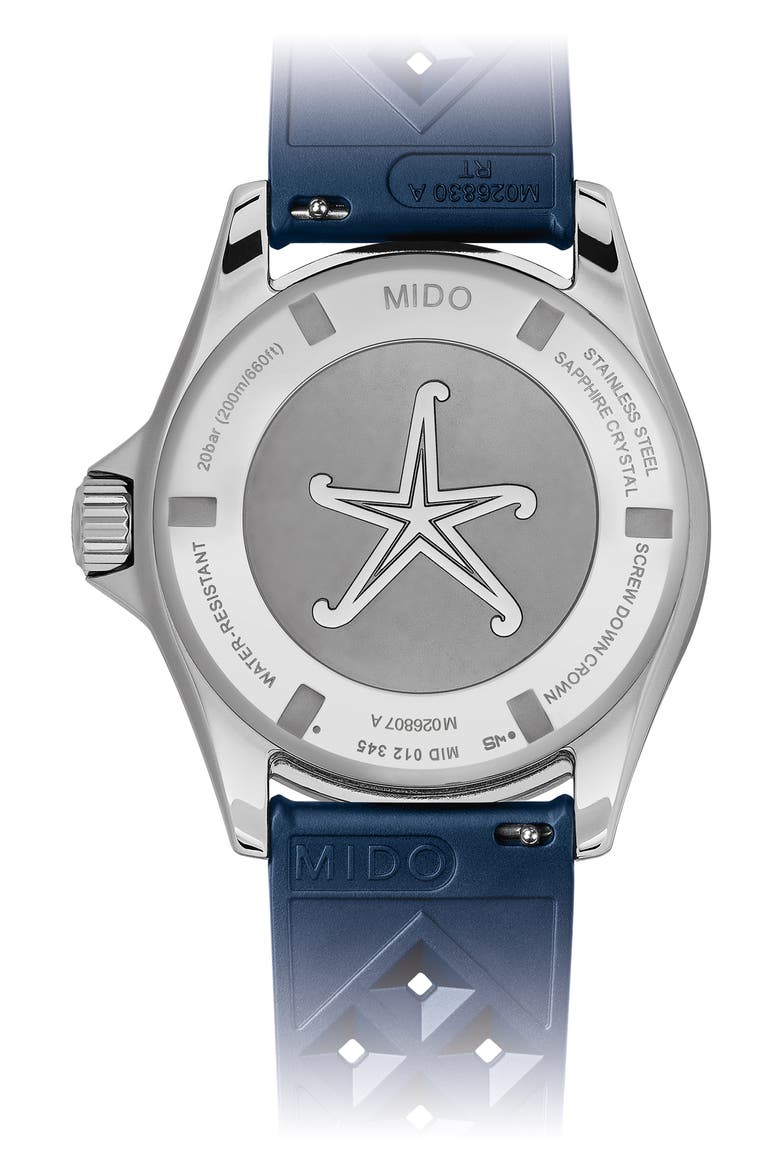 Ocean Star Tribute Bracelet Watch & Rubber Strap Gift Set, 40.5mm, Alternate, color, BLUE GRADIENT
