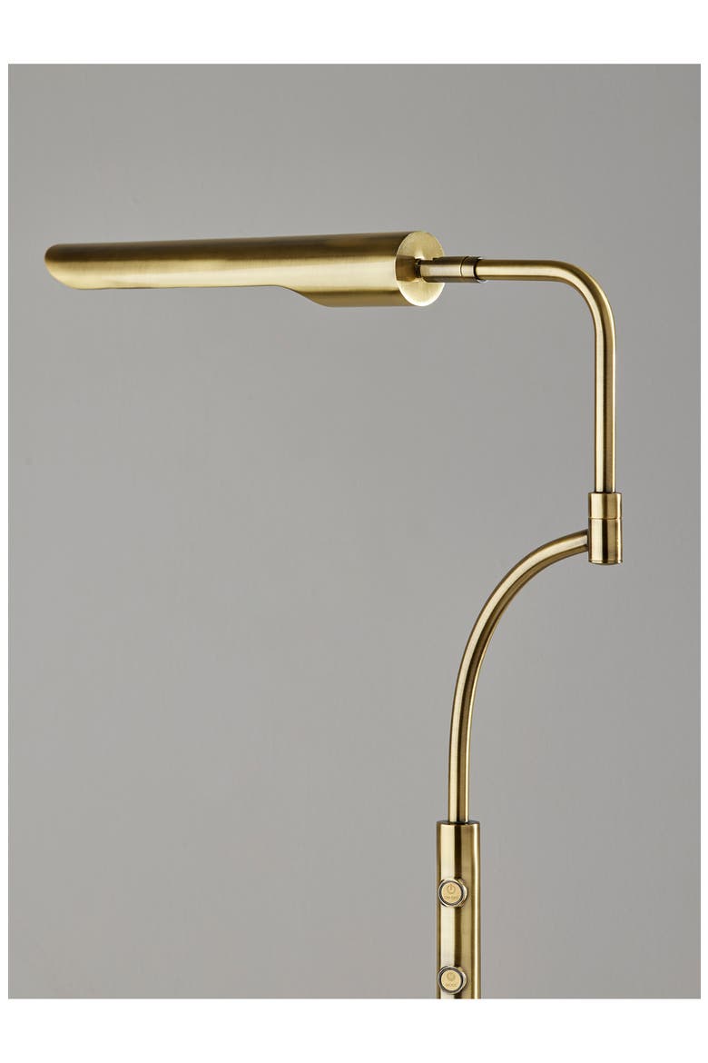 Zane LED Floor Lamp, Alternate, color, ANTIQUE BRASS