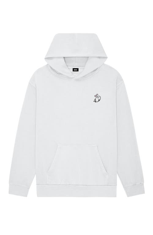 Dalix Womens Heartly Ghost Midweight Fleece Relaxed Hooded Sweatshirt