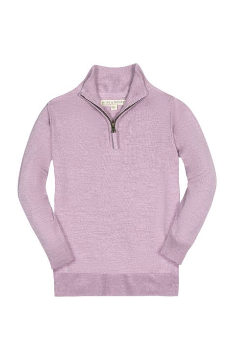 Boys' Organic Fine Gauge Half Zip Sweater, Kids