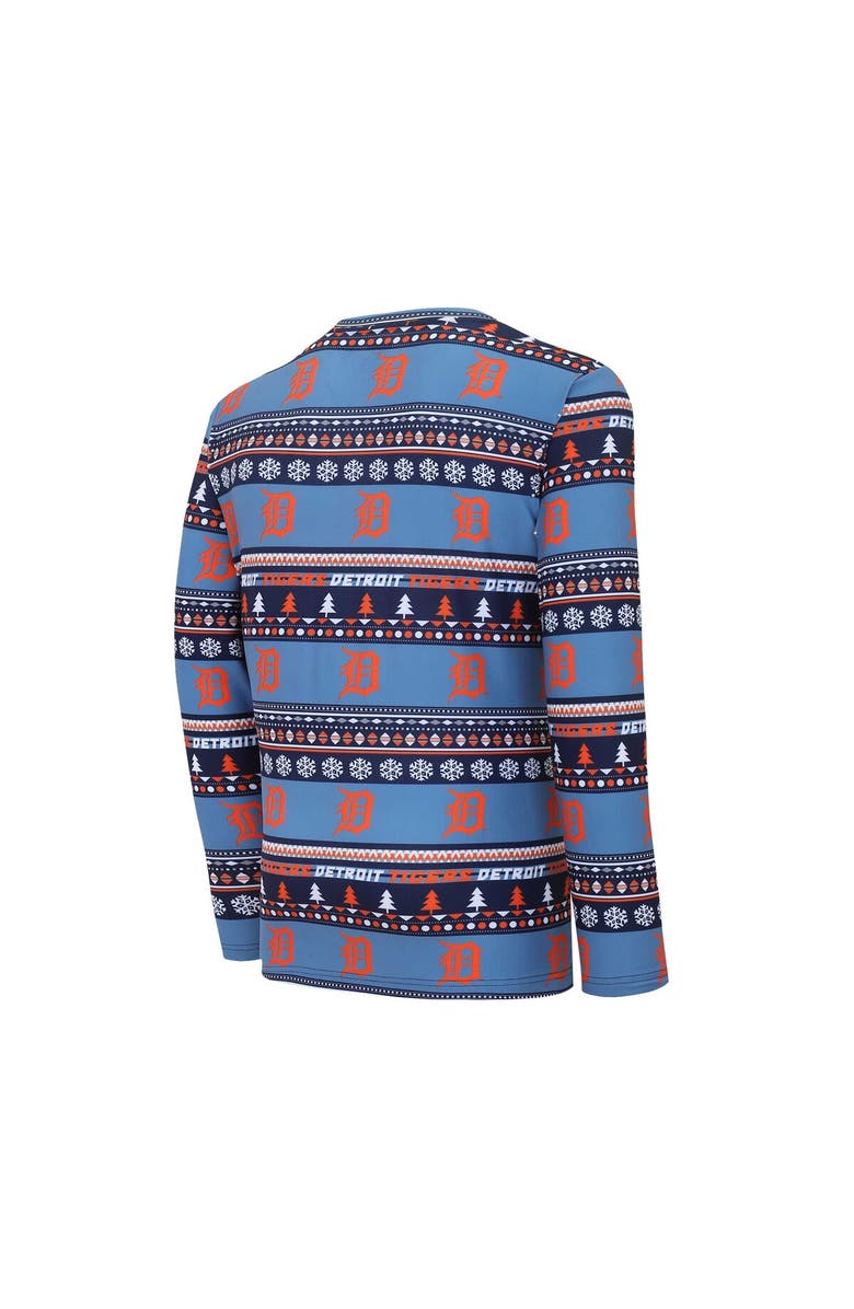 CONCEPTS SPORT Men's Concepts Sport Navy Detroit Tigers Knit Ugly Sweater Long Sleeve Top & Pants Set, Alternate, color, Navy