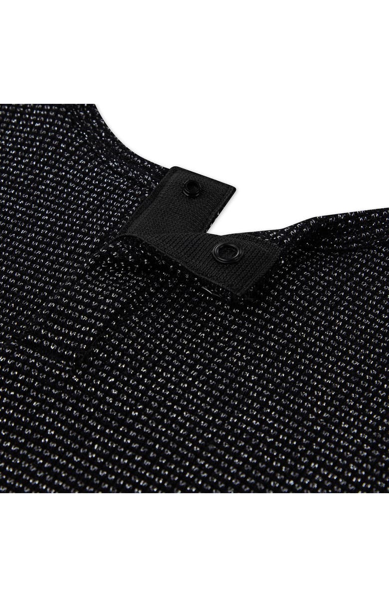 Nike Metallic Waffle Stitch Sweatshirt & Leggings Set, Alternate, color, Black