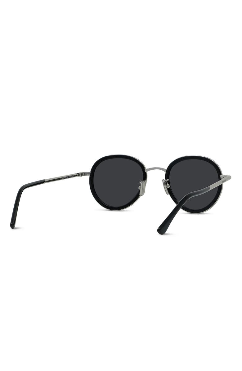 Givenchy Day 49mm Small Round Sunglasses, Alternate, color, Shiny Palladium / Smoke