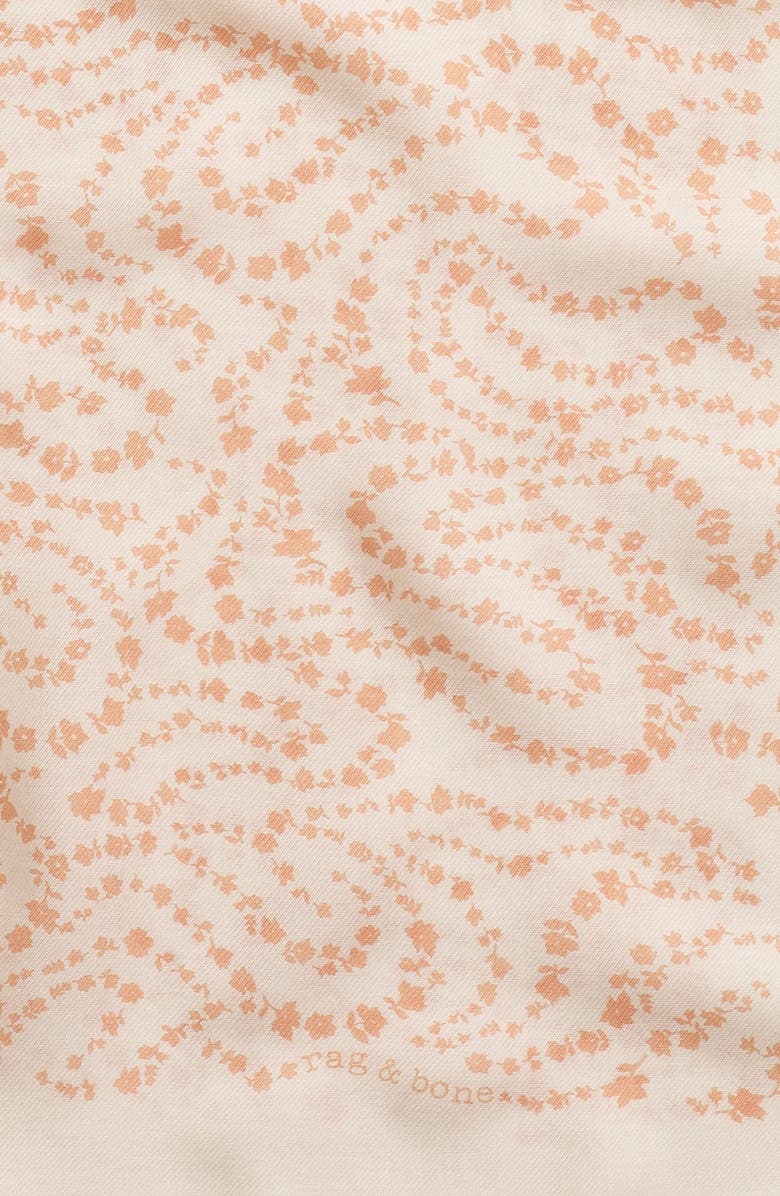 rag & bone Miriam Floral Square Scarf, Alternate, color, Beige