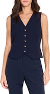 Tahari ASL Crepe Vest