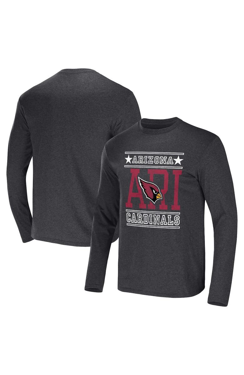 NFL X DARIUS RUCKER Men's NFL x Darius Rucker Collection by Fanatics Heathered Charcoal Arizona Cardinals Long Sleeve T-Shirt, Main, color, Heather Charcoal