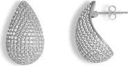 Gemma Azzurro pave teardrop earrings