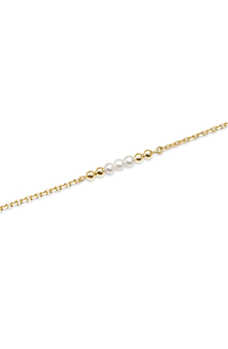 DEVATA Freshwater Pearl Chain Necklace in 14K Gold,18mm, Alternate, color, Yellow Gold
