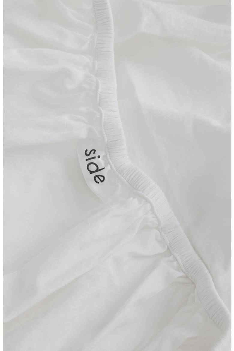 Organic Room Service Sateen Fitted Sheet, Alternate, color, White