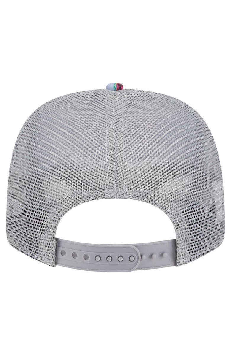 New Era Men's New Era Light Blue/Gray Cleveland Cavaliers Adventure Aloha Pattern 9SEVENTY Stretch-Snap Hat, Alternate, color, Light Blue