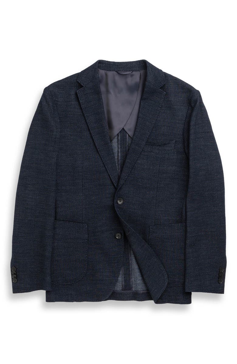 Rodd & Gunn Haldon Regular Fit Stretch Wool & Cotton Sport Coat, Alternate, color, Midnight