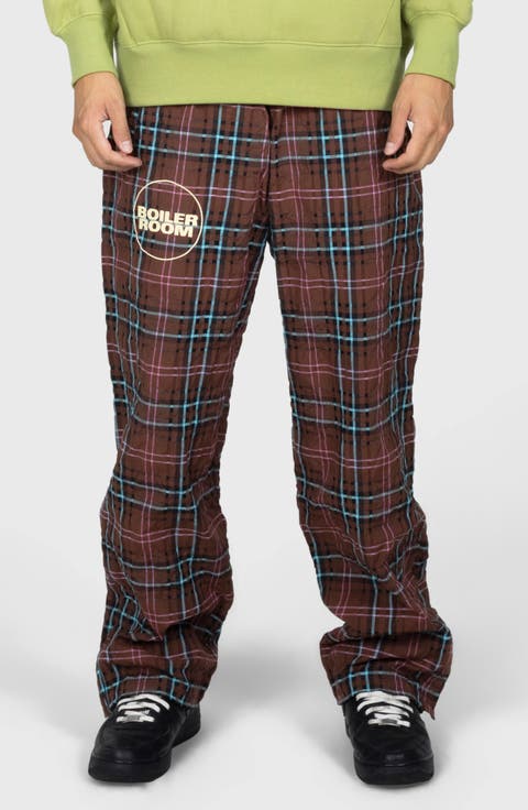 x Boiler Room Practice Plaid Track Pants