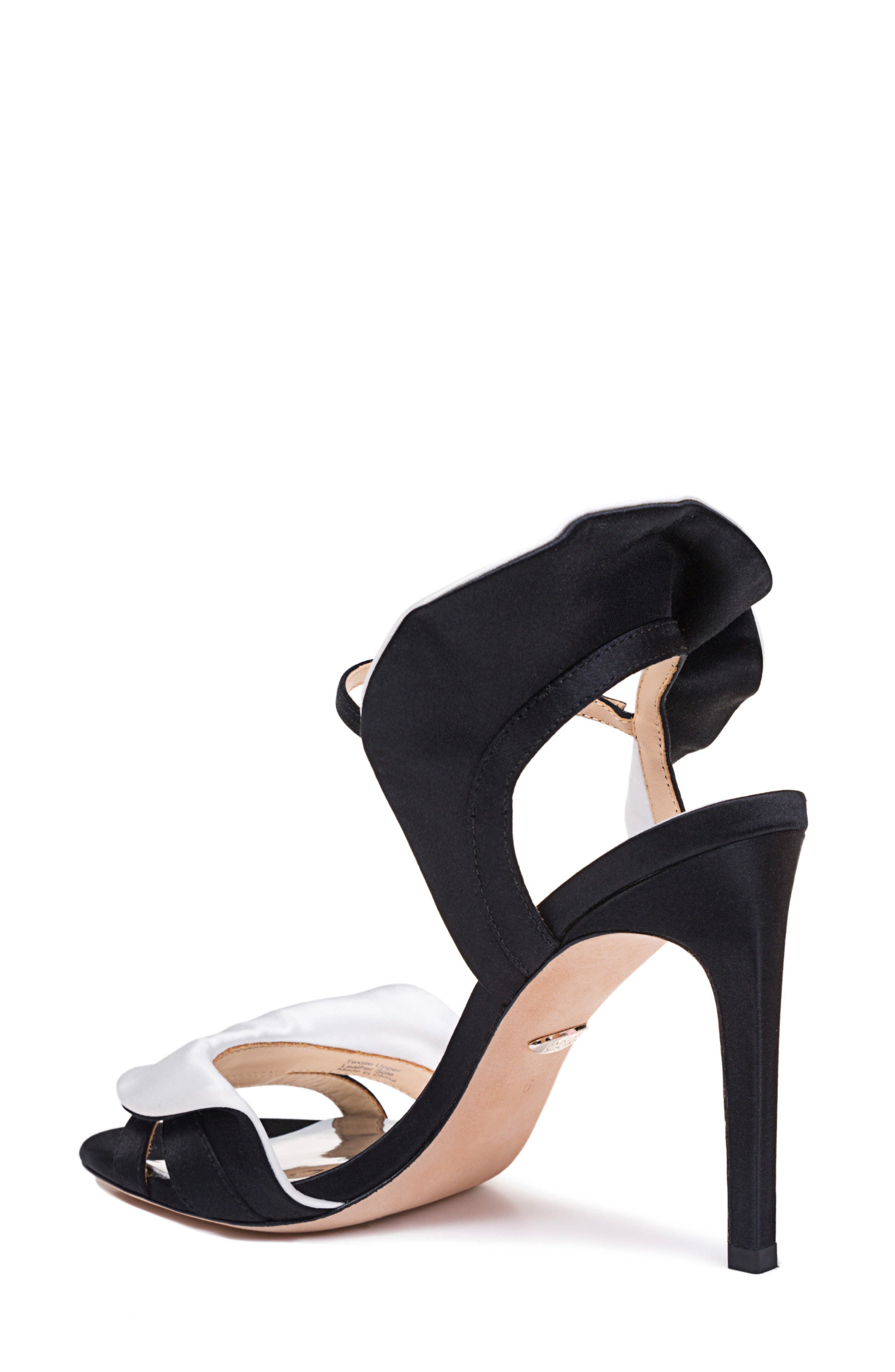 Badgley Mischka Collection Badgley Mischka Ella Two-Tone Satin Sandal, Alternate, color, 