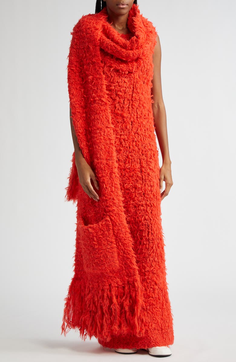 ZANKOV Lyosha Alpaca & Mohair Blend Scarf, Alternate, color, 