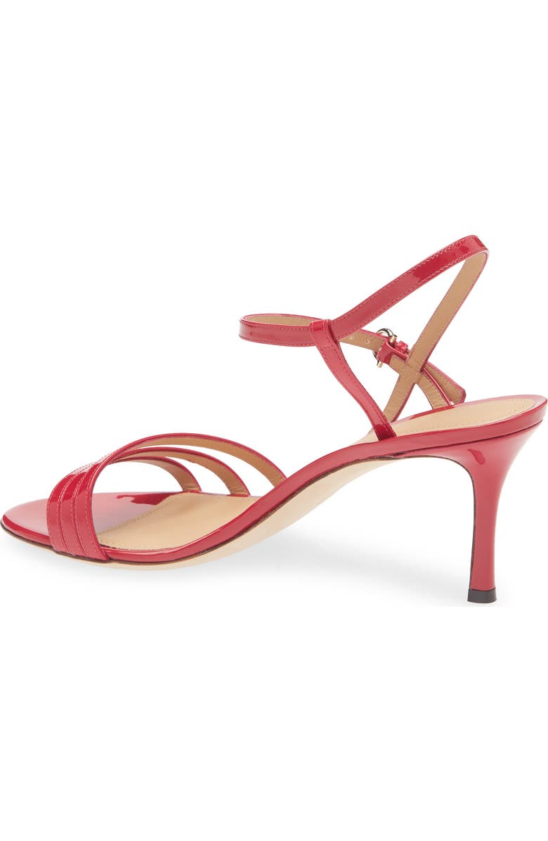 FERRAGAMO Patent Strappy Sandal, Alternate, color, Red