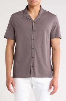 John Varvatos Brewer Organic Cotton Camp Shirt