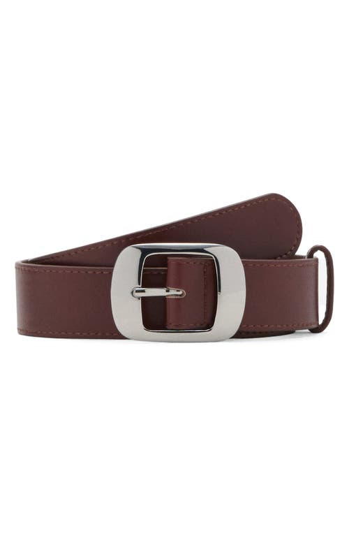 Mango Square Buckle Belt In Brown