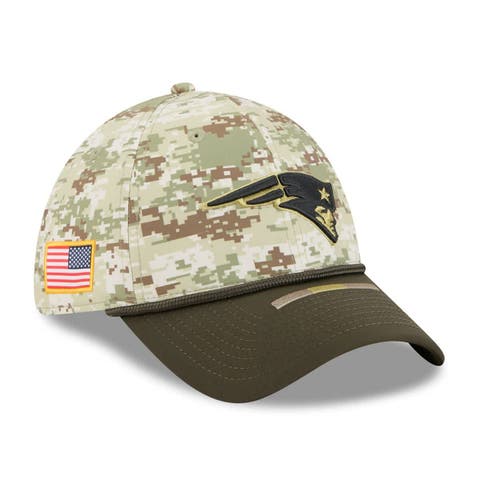 Men's New Era  Camo New England Patriots 2025 Salute to Service 39THIRTY Flex Hat