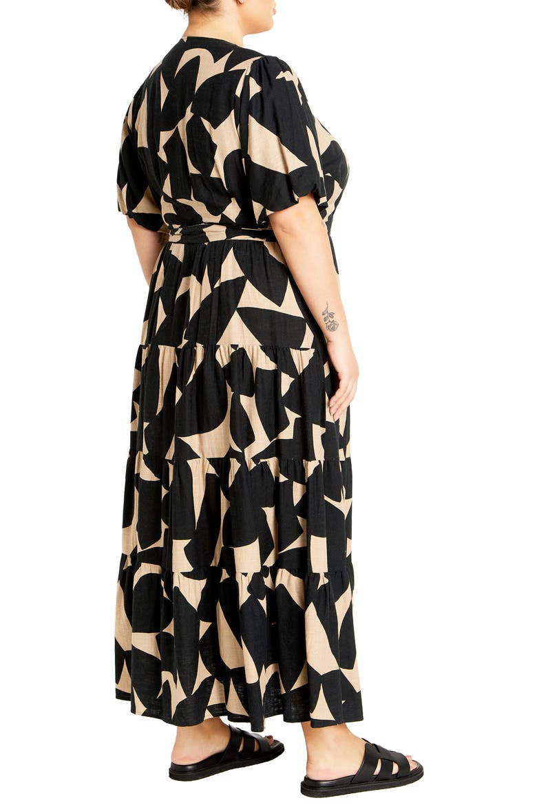 Lexi Print Faux Wrap Maxi Dress, Alternate, color, PRINT