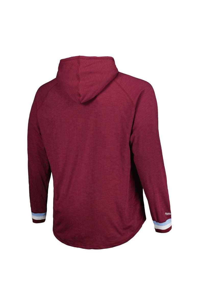 Mitchell & Ness Men's Mitchell & Ness Burgundy Colorado Avalanche Big & Tall Legendary Raglan Pullover Hoodie, Alternate, color, Burgundy
