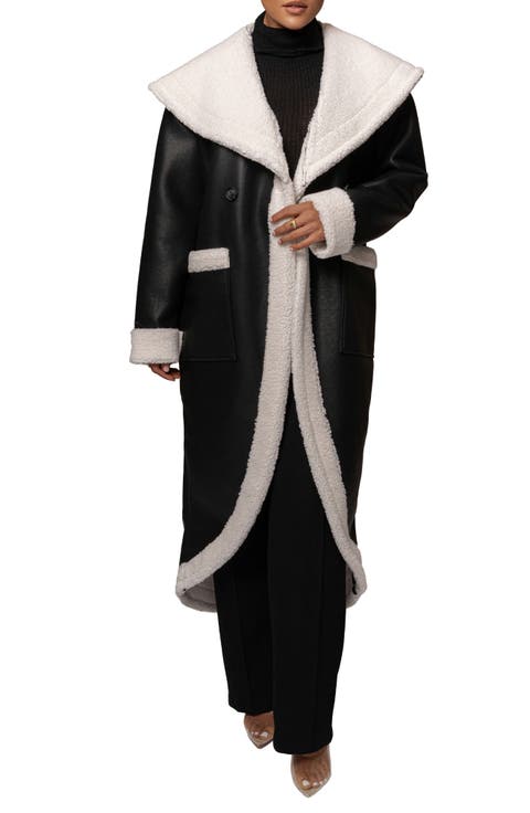 Jaida Reversible Faux Shearling Coat