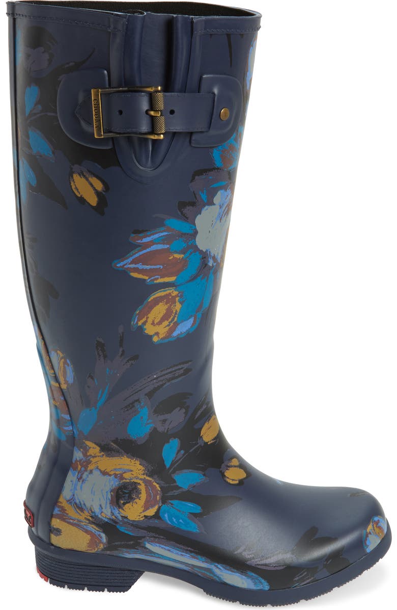 Chooka Nina Floral Mid Calf Rain Boot, Alternate, color,