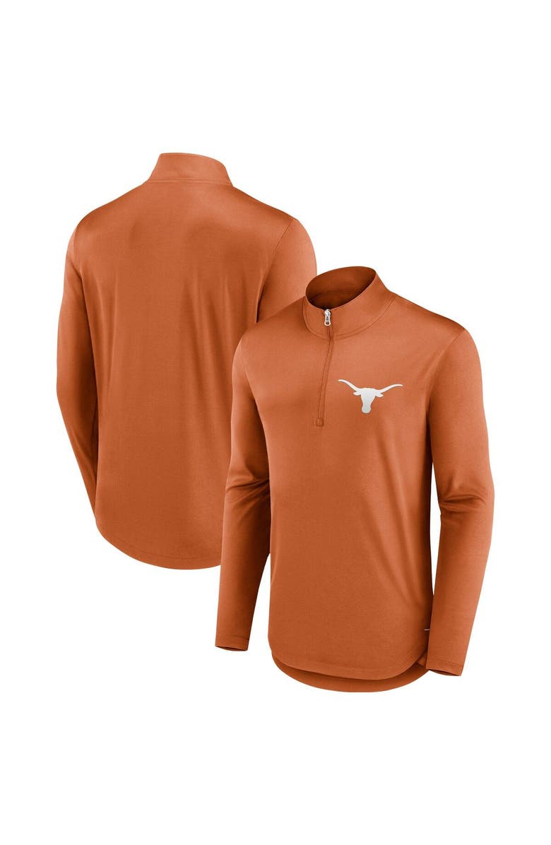 FANATICS Men's Fanatics Branded Texas Orange Texas Longhorns Tough Minded Quarter-Zip Top, Main, color,