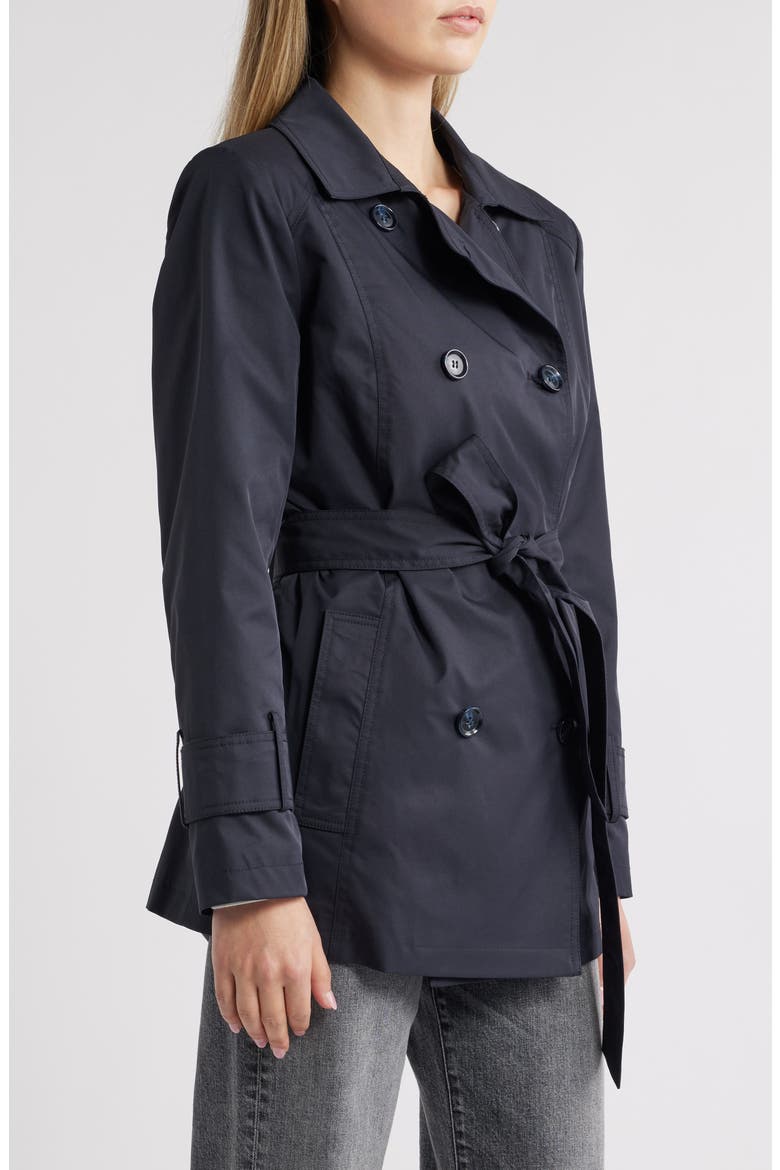 Belted Trench Coat, Alternate, color, NAVY