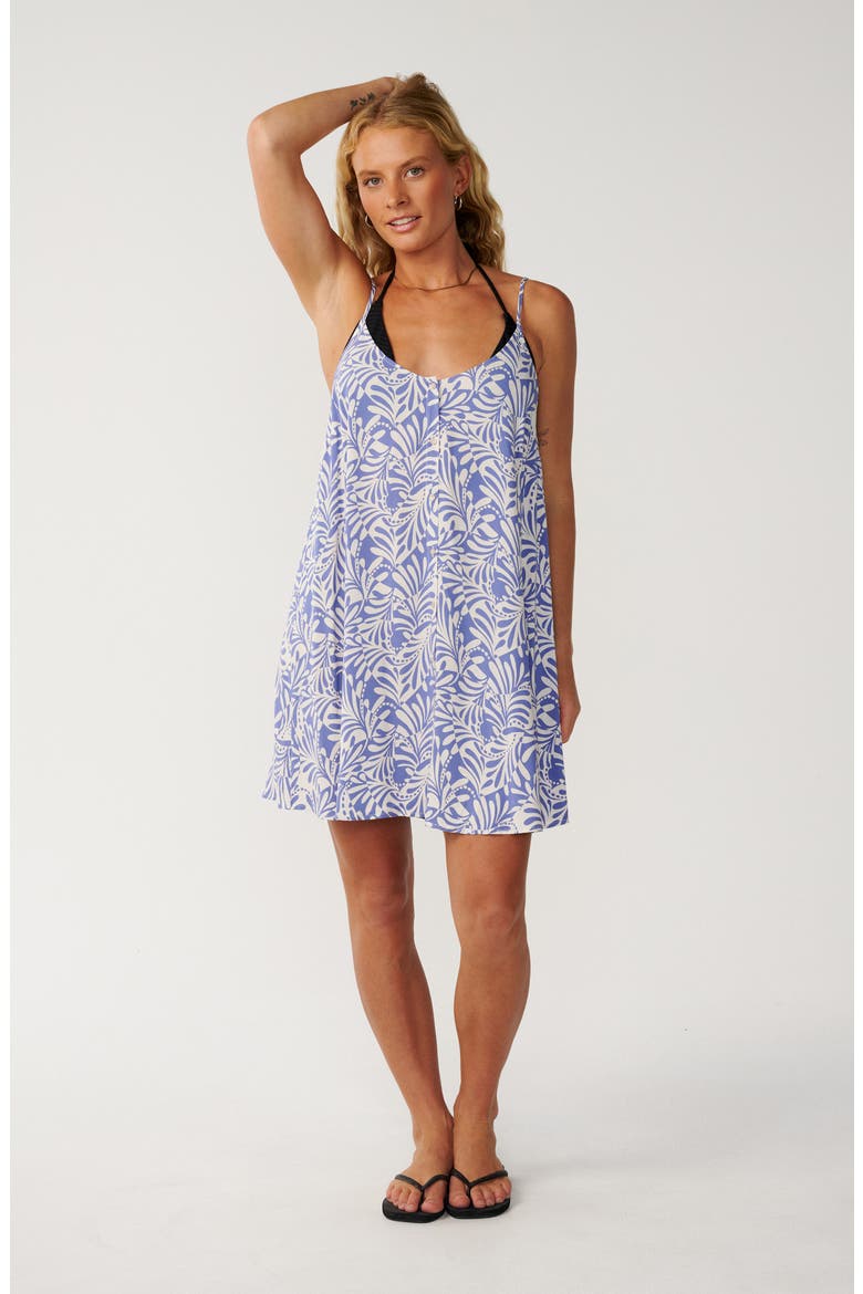 Party Wave Cover-Up, Alternate, color, WHITE/ BLUE