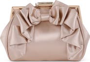 Jewel Badgley Mischka Mae Bow Pouch Clutch