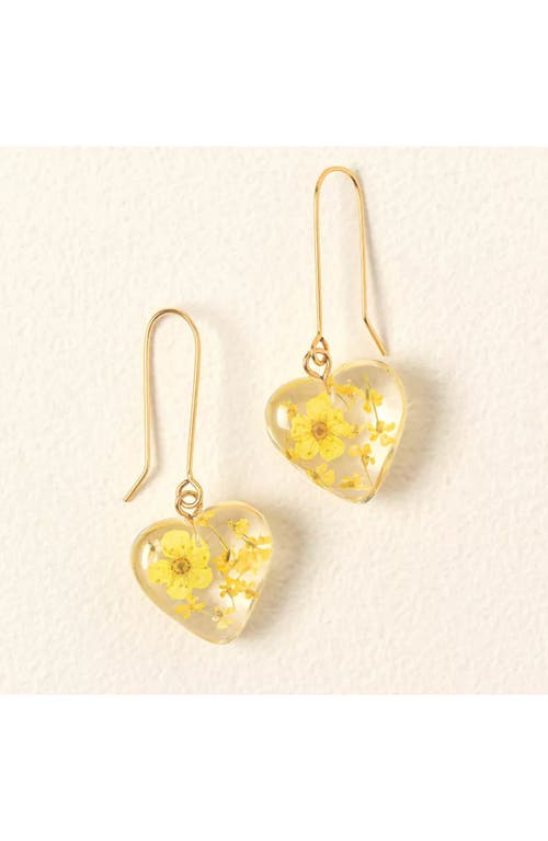 Belart Birth Month Flower Heart Earrings