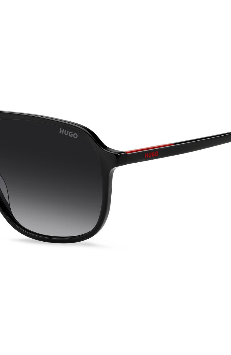HUGO 58mm Square Sunglasses, Alternate, color, 