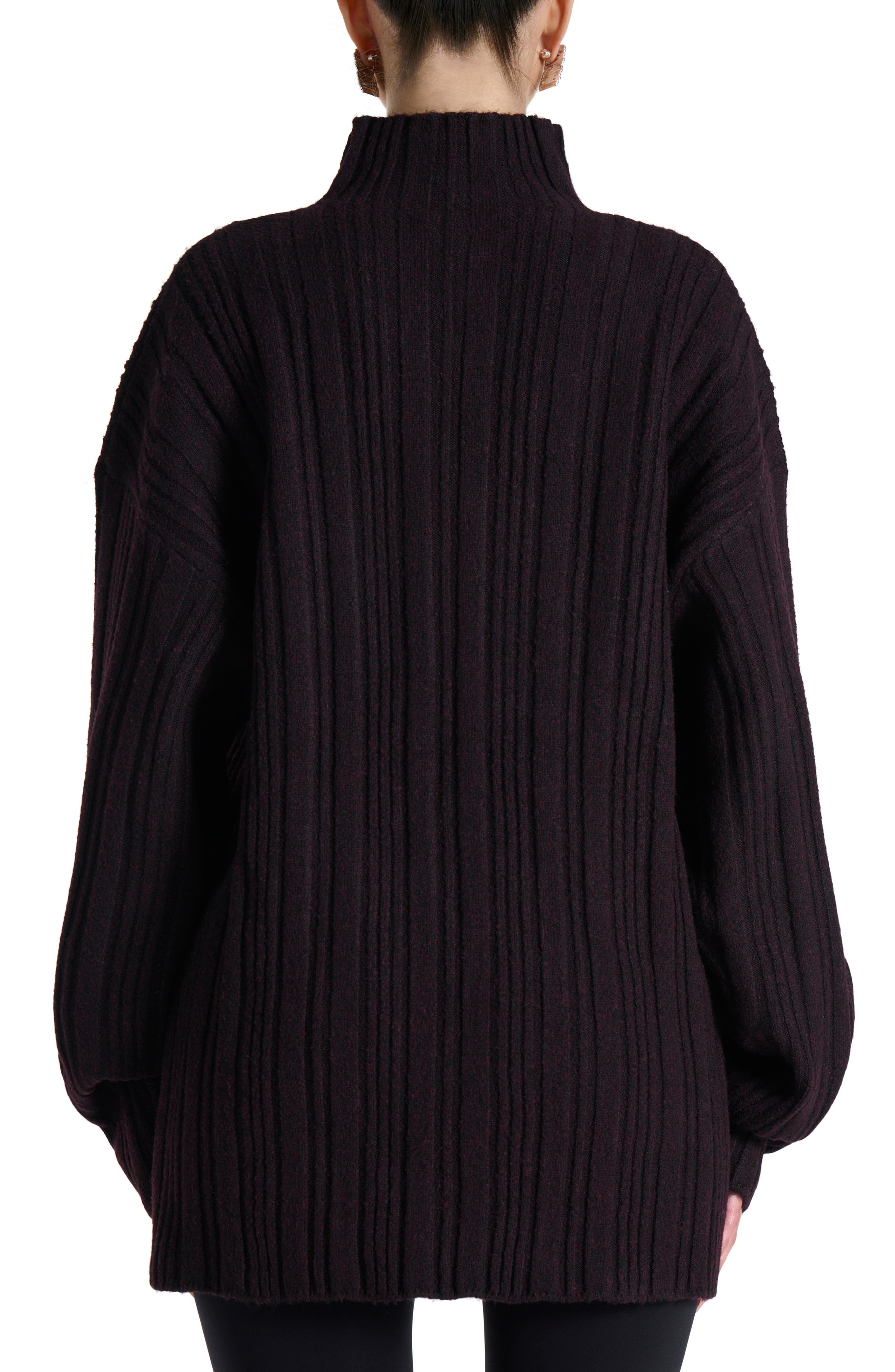 Oversize Funnel Neck Sweater - image 2