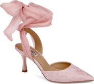 Badgley Mischka Bridal Blaze II Ankle Tie Pointed Toe Pump