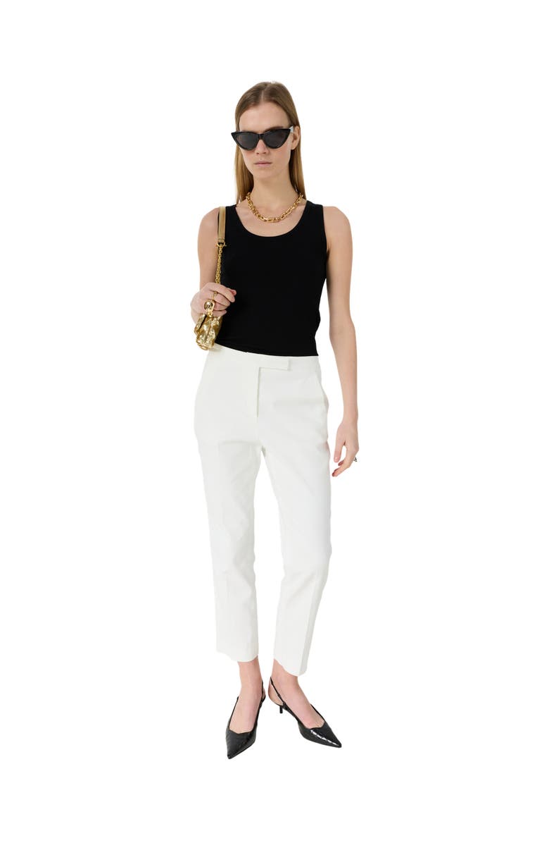 GERARD DAREL Auria Mid Rise Straight Leg Trousers, Alternate, color, Ecru