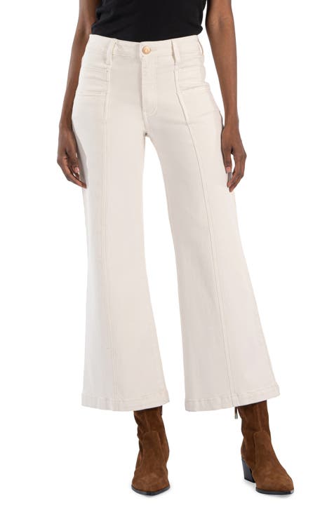 Ivory wide leg pants best sale