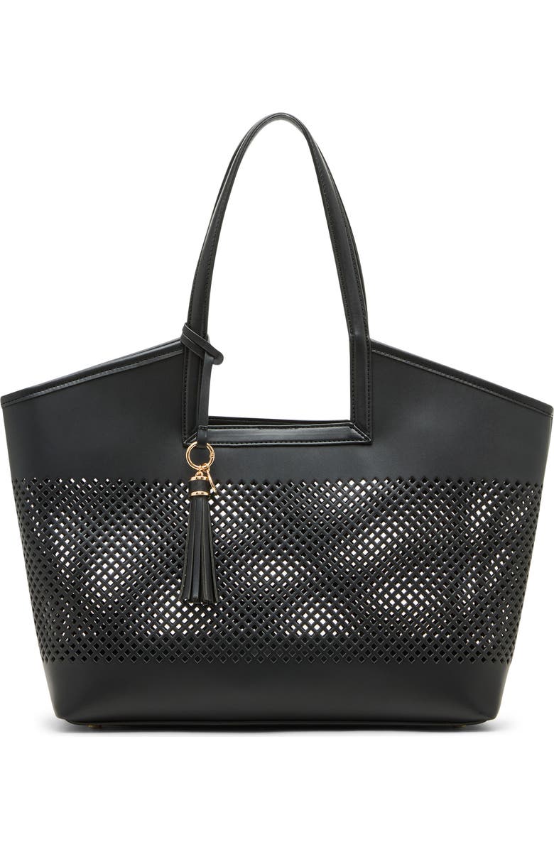 Anne Klein Large Perforated Tote Bag, Main, color,