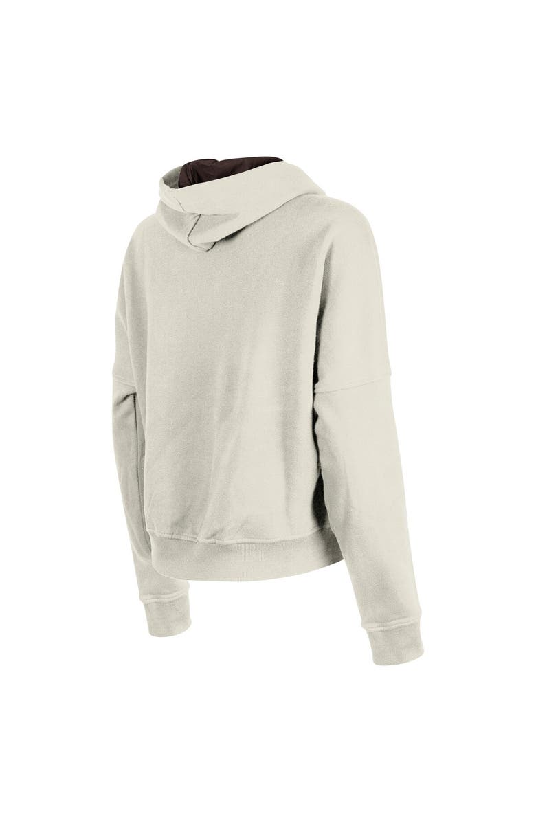 New Era Women's New Era Cream Cleveland Browns 3rd Down Historic Pullover Hoodie, Alternate, color, Cream