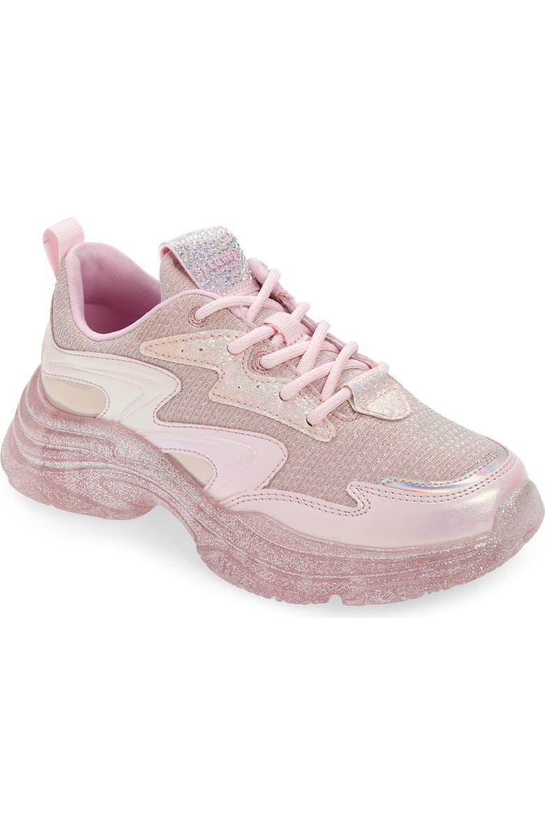 SKECHERS Prismatic Glitter Sneaker, Main, color, Light Pink/ Multi