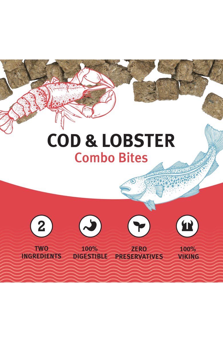 ICELANDIC+ Cod
Lobster Combo Bites Dog Treat 3.0Oz Bag, Alternate, color, Multicolored